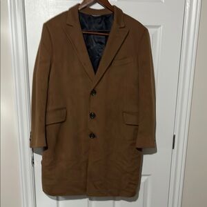 Brown Pure Cashmere Overcoat